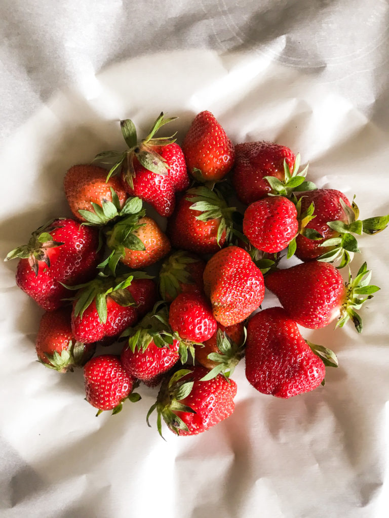 Fresh picked strawberries from Fulton Farms in Troy, Ohio